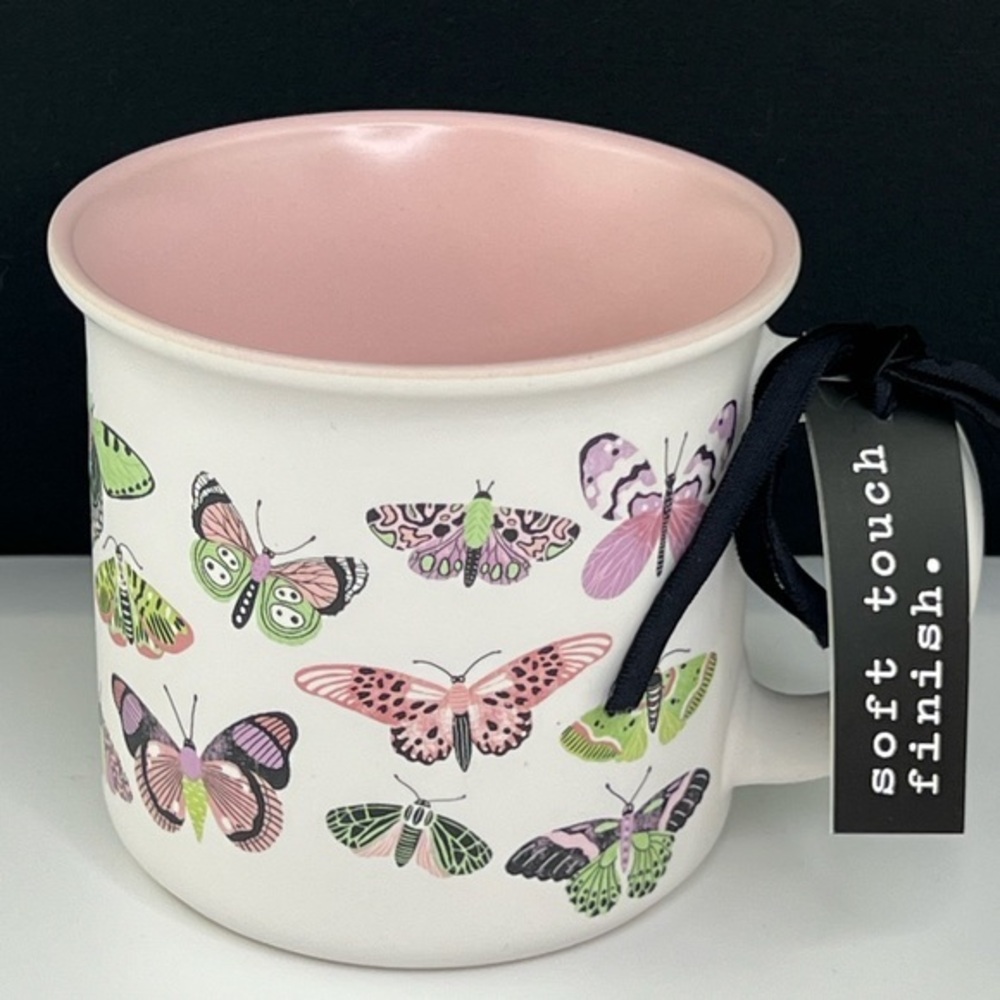 Nicole Miller - Soft Butterflies’ Ceramic mug. NWT